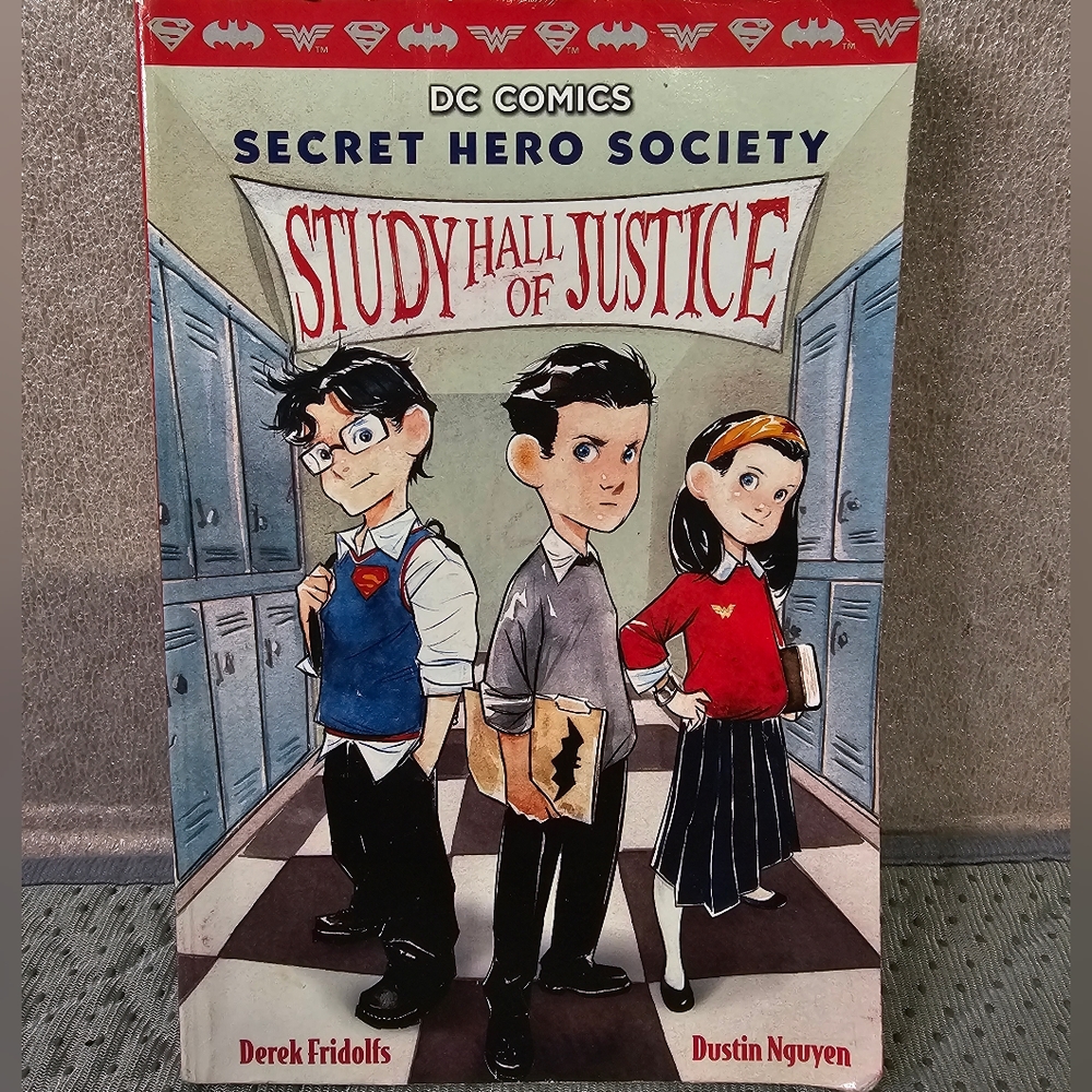 DC Comics Study Hall of Justice  Secret Hero Society #1 Paperback Novel